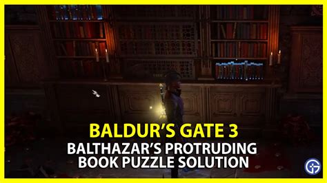 The rooms are pretty hard to open, like trying to solve a puzzle with a difficulty level. . Bg3 protruding book puzzle